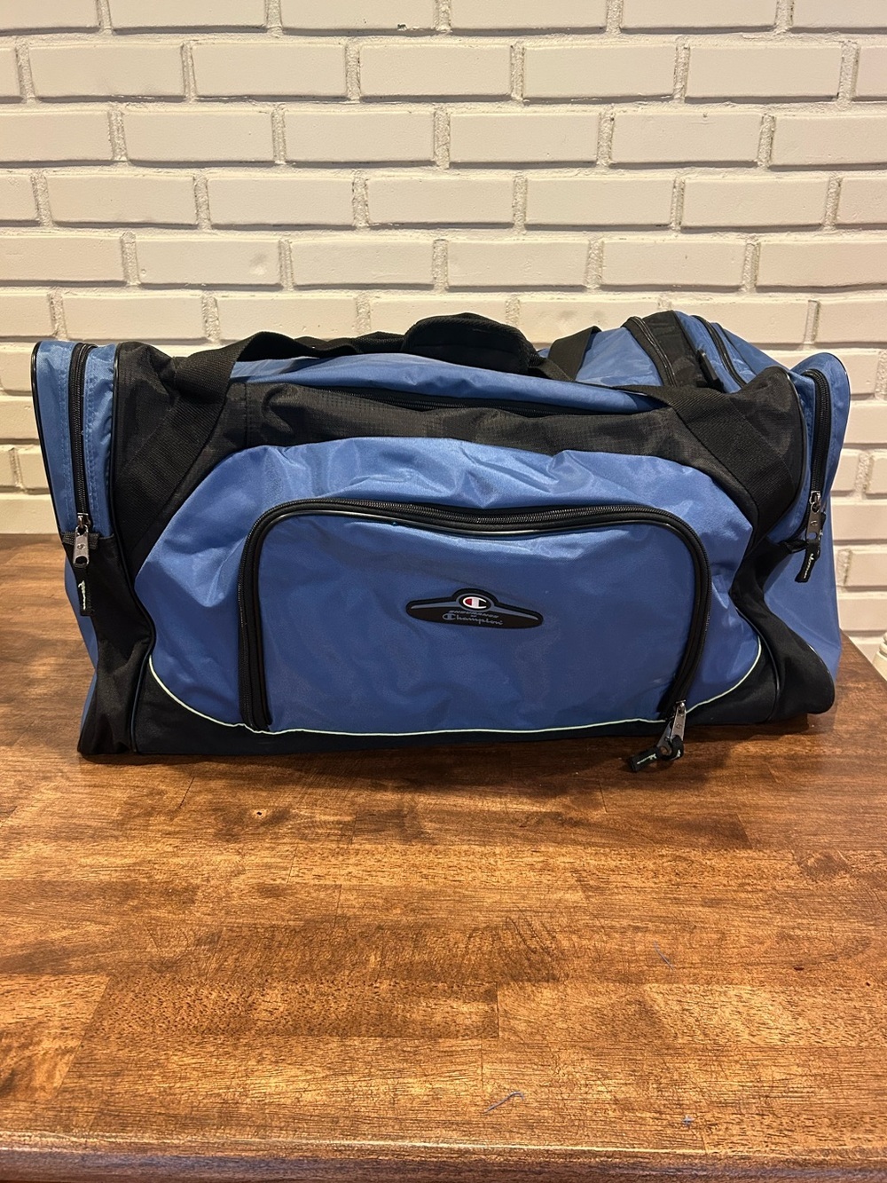 Champion Blue and Black Men's Duffel Bag